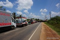 by train on Sri Lanka